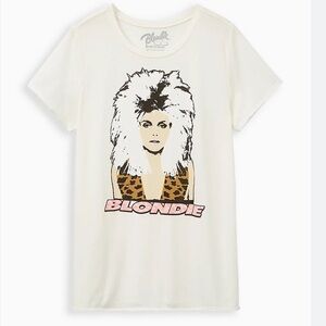 Blonde by Goldie Two Sleeves Classic Fit Crew Tee Sz 00 Blondie White